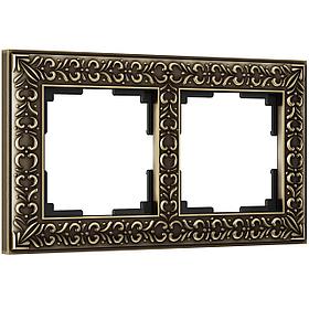 Рамка на 2 поста (бронза)