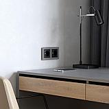 Рамка из акрила на 2 поста Acrylic графит, фото 2