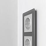 Рамка из акрила на 2 поста Acrylic графит, фото 4