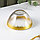 Тарелка стеклянная глубокая «Бурлеск», 600 мл, d=15 см, цвет золотой, фото 3