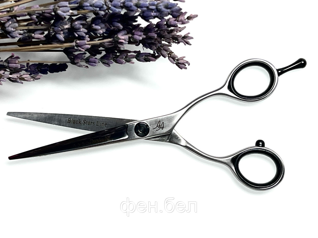 Ножницы парикмахерские Suntachi Black Stars Line 4 класс size 6.0" прямые - фото 1 - id-p170302179