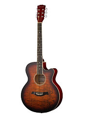 Caraya F511-BS Акустическая гитара, с вырезом, санберст