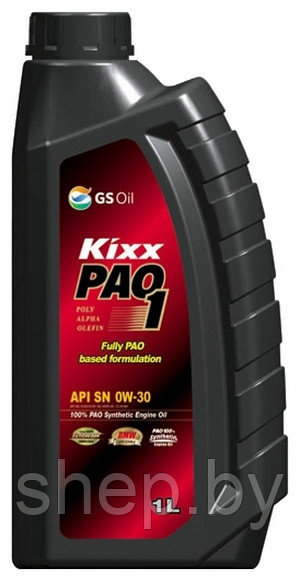 Моторное масло KIXX PAO 1 SN/CF 0W30 1L - фото 1 - id-p199666847