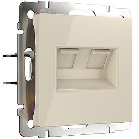 Розетка двойная Ethernet RJ-45 (слоновая кость) / W1181103