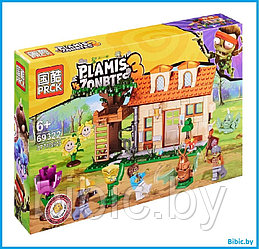 Детский конструктор Зомби против растений 69322 Защита летнего домика, растения против зомби аналог Лего lego