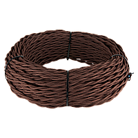 Ретро кабель витой 2х1,5 (коричневый) / W6452514 50м