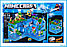 Детский конструктор светящийся Minecraft MY WORLD Голубая крепость майнкрафт аналог Лего Lego, для игры детей, фото 6