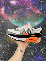 Кроссовки Nike Air Max 90 White Black Orange Grey