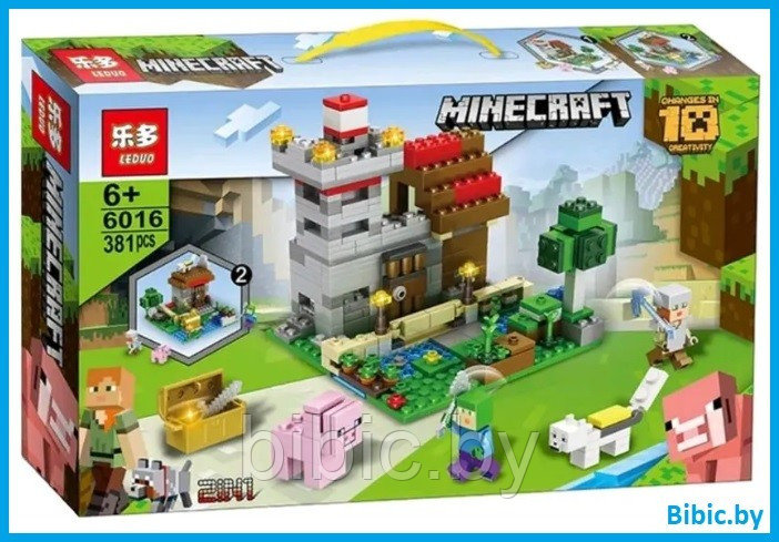 Детский конструктор Minecraft Заброшенный Домик крепость Майнкрафт серия my world блочный аналог лего lego
