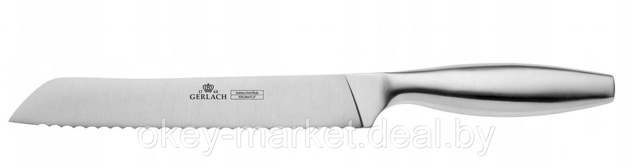 Набор ножей 5 шт. с деревянным блоком Gerlach FINE - фото 8 - id-p59236810