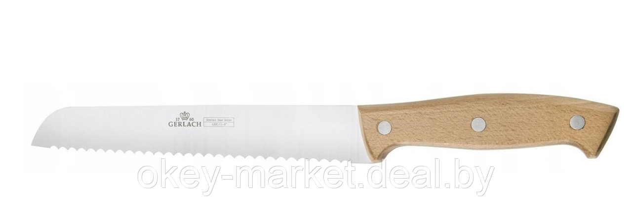 Набор ножей 5 шт. с деревянным блоком Gerlach Country NK959A - фото 2 - id-p59448748