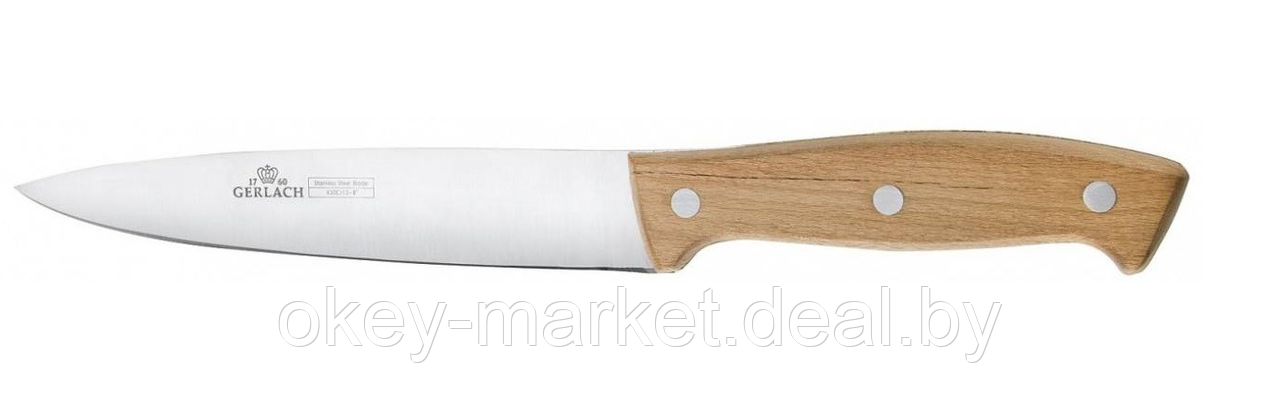 Набор ножей 5 шт. с деревянным блоком Gerlach Country NK959A - фото 4 - id-p59448748
