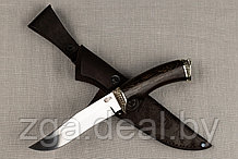 Охотничий нож «Князь» из кованой стали Х12МФ, рукоять литье мельхиор, венге. Подарок мужчине.