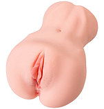 Мастурбатор реалистичный вагина с двойным слоем Kokos Hanna Onahole Edition 002, телесный, 18 см, фото 2