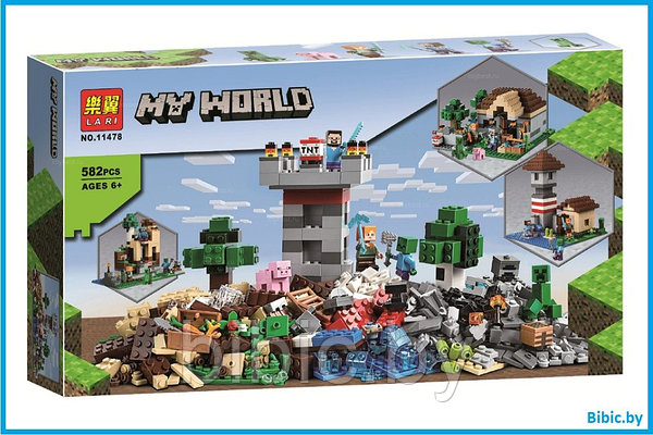 Детский конструктор Minecraft Майнкрафт набор для творчества 11478 серия my  world блочный аналог лего lego: продажа, цена в Минске. Конструкторы от  "Bibic.by Любимый детский интернет-магазин игрушек" - 199675878