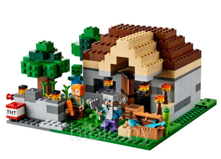 Детский конструктор Minecraft Майнкрафт набор для творчества 11478 серия my world блочный аналог лего lego - фото 2 - id-p199675878