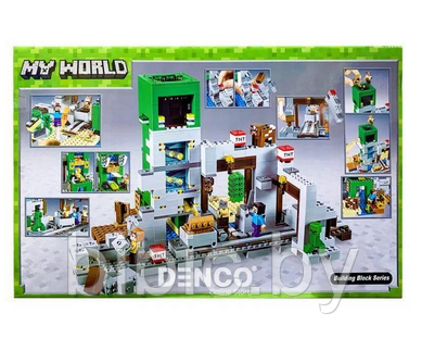 Детский конструктор Minecraft Майнкрафт набор для творчества 11478 серия my world блочный аналог лего lego - фото 4 - id-p199675878