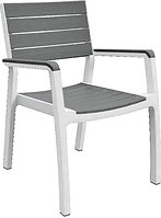 Стул пластиковый Keter Harmony Armchair 236052 (белый/серый)