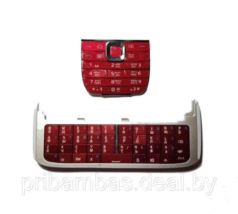 Клавиатура (кнопки) для Nokia E75 красный совместимый - фото 1 - id-p251736