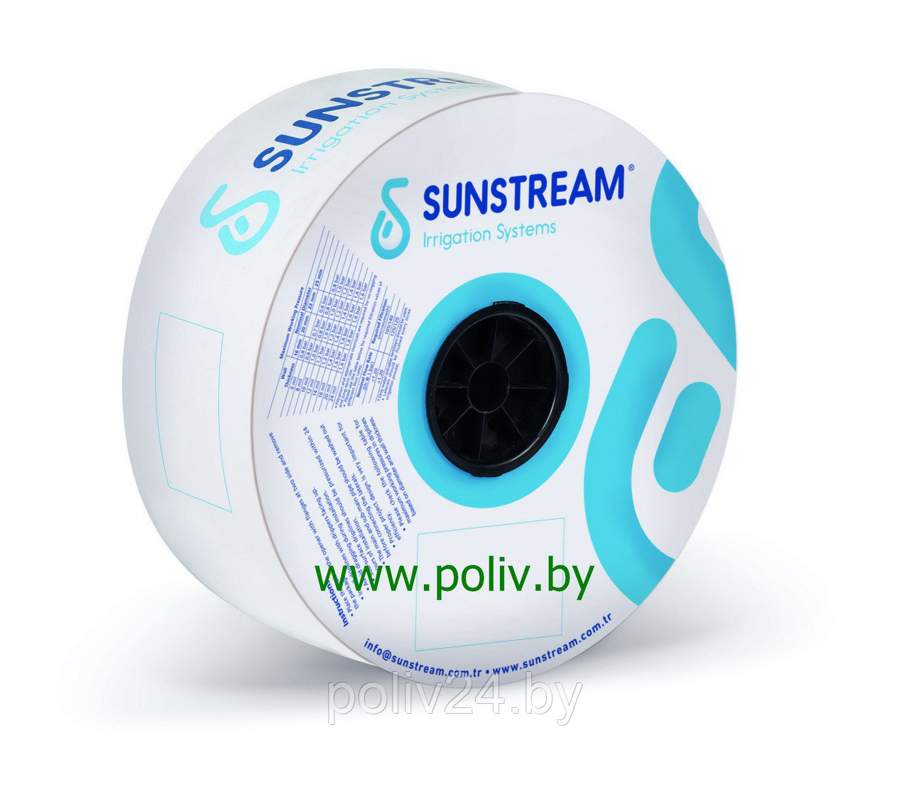 Капельная лента эмиттерная FLAT TAPE SunStream 16мм/ 8 mil/ 20см/1,2 л/час/2000м