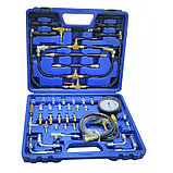 Тестер давления топлива Silver S-946G1 в наборе с адаптерами 46 пр. (0-10 bar) в кейсе, фото 2