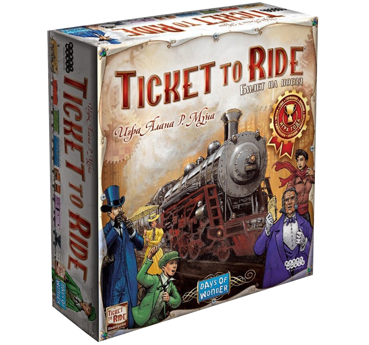 Настольная игра Ticket to Ride (Билет на поезд): Америка. Компания Мир Хобби - фото 1 - id-p199681301