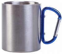 Кружка металлическая с Синим карабином (330мл) для сублимации