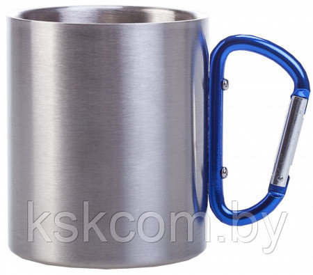 Кружка металлическая с Синим карабином (330мл) для сублимации - фото 1 - id-p199681335