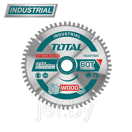 Диск пильный 235x30 мм 60 зубьев TOTAL TAC231623, фото 2