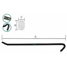 Лом-гвоздодер 1200 мм TOTAL THT431482