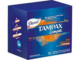 Тампоны Compac Super Plus 16 шт. Tampax