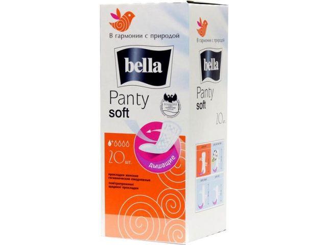 Прокладки гигиен. Panty Soft 20 шт. Bella - фото 1 - id-p199733572