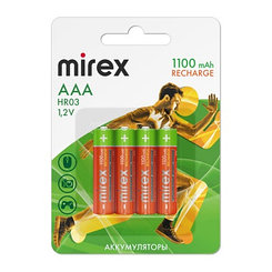 Аккумулятор Ni-MH Mirex HR03 / AAA 1100mAh 1,2V 4 шт