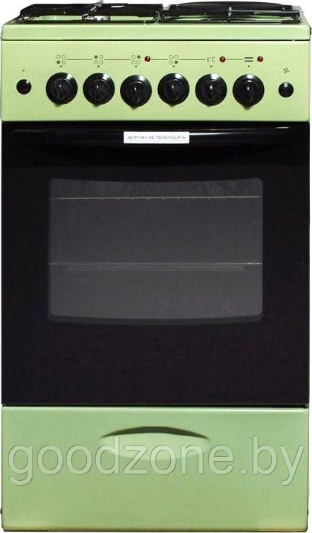Кухонная плита Лысьва ЭГ 1/3г01 МС-2у (стеклянная крышка, зеленый)