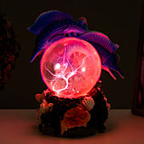 Плазменный шар "Рыбки" 17,5х14х19 см, фото 3