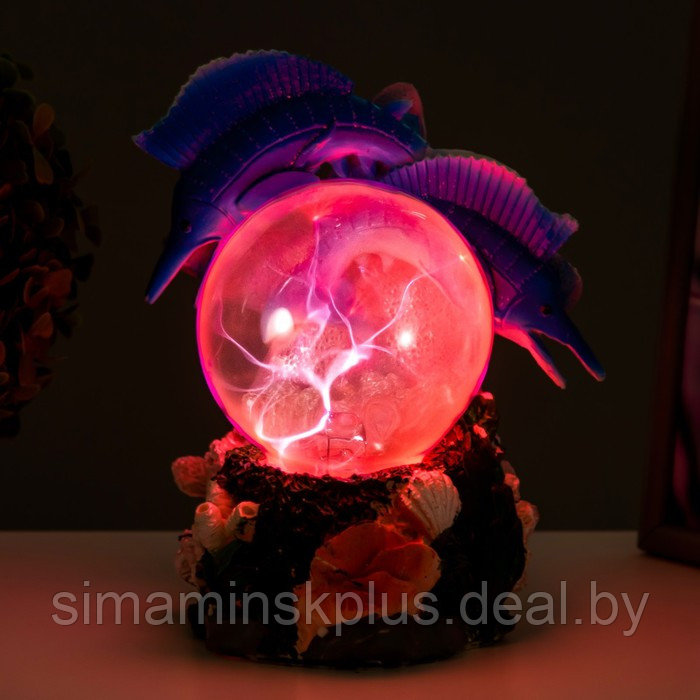 Плазменный шар "Рыбки" 17,5х14х19 см - фото 3 - id-p199790180