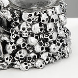 Плазменый шар "Скелет" серый 21х12,5х23 см, фото 6