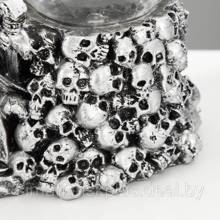 Плазменый шар "Скелет" серый 21х12,5х23 см - фото 6 - id-p199790188