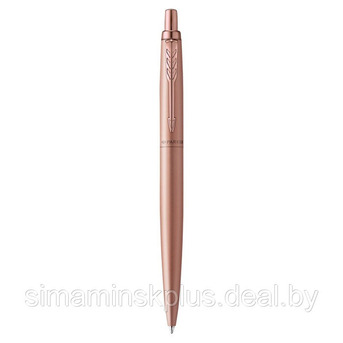 Ручка шариковая Parker Jotter Monochrome XL SE20 Pink Gold PGT М 1.0 мм, корпус из нержавеющей стали, синие - фото 5 - id-p199794800
