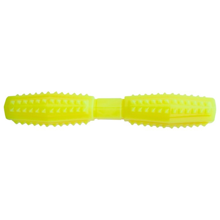 Игрушка "Палка литая с шипами" Зооник, 28 см, пластикат, желтая - фото 1 - id-p199800462