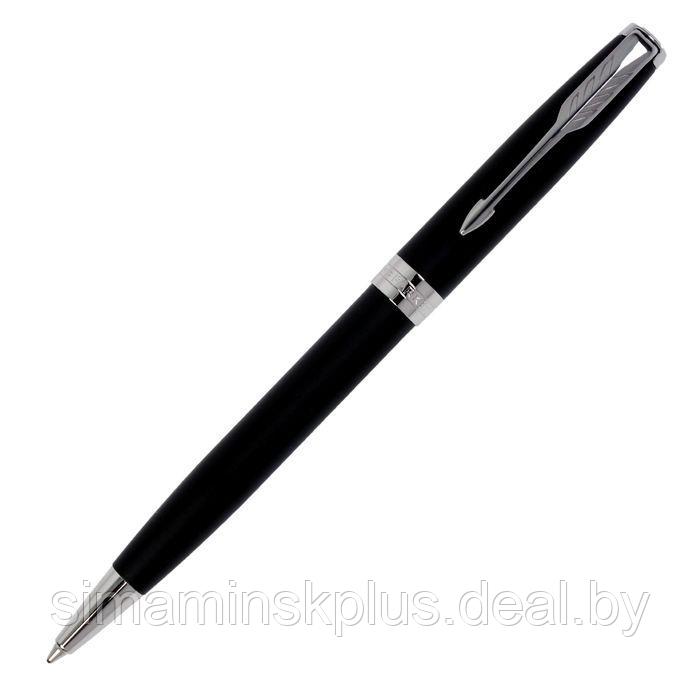 Ручка шариковая Parker Sonnet Core Matte Black CT M, корпус чёрный матовый/ хром, чёрные чернила (1931524) - фото 2 - id-p199794933