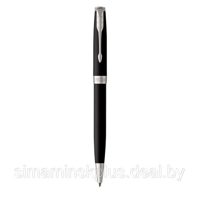 Ручка шариковая Parker Sonnet Core Matte Black CT M, корпус чёрный матовый/ хром, чёрные чернила (1931524) - фото 4 - id-p199794933