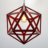 Светильник "Геометрия" E27 1х40Вт красный 35х35х35-135 см, фото 3