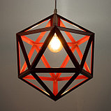 Светильник "Геометрия" E27 1х40Вт красный 35х35х35-135 см, фото 4