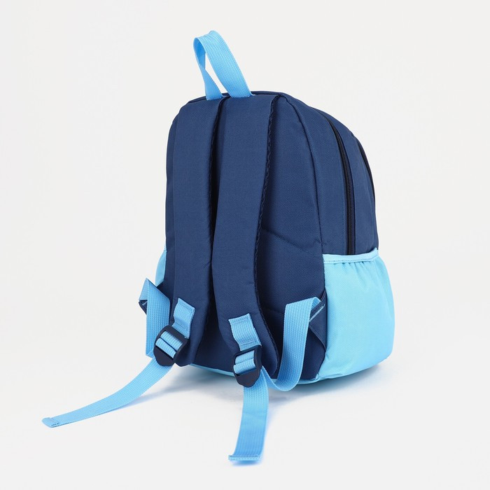 Рюкзак на молнии, наружный карман, цвет синий/голубой - фото 2 - id-p199802085