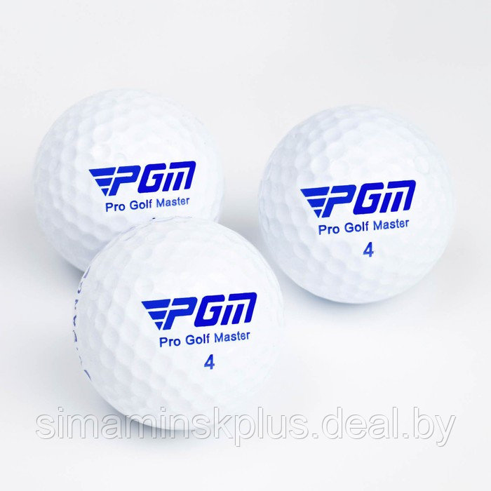 Мячи для гольфа PGM Soft Feel, двухкомпонентные, d=4.3 см, набор 12 шт - фото 2 - id-p199794353