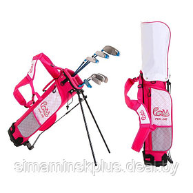 Сумка для гольфа PGM, для клюшек, детская , розовый