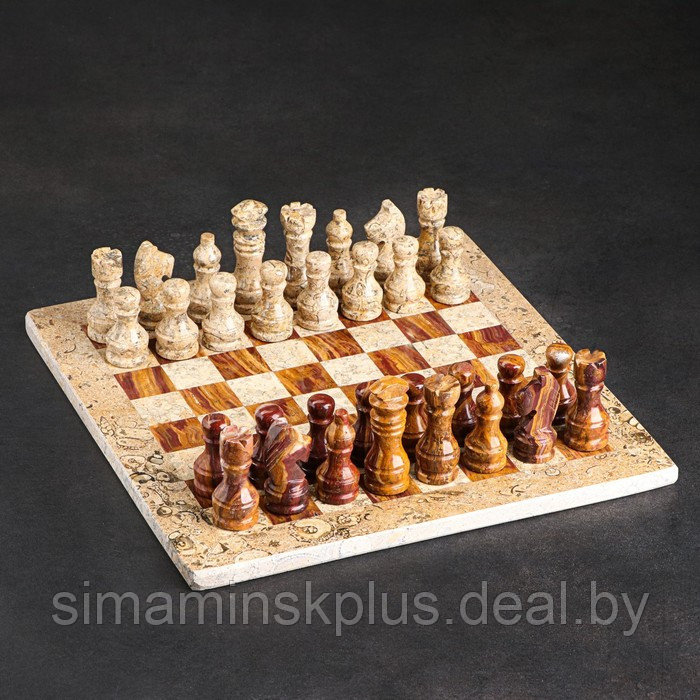 Шахматы «Элит», доска 30х30 см, оникс - фото 1 - id-p199794407