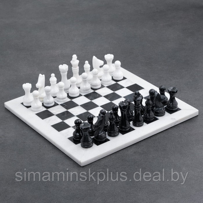 Шахматы «Элит»,темная доска 30х30 см, оникс - фото 1 - id-p199794408