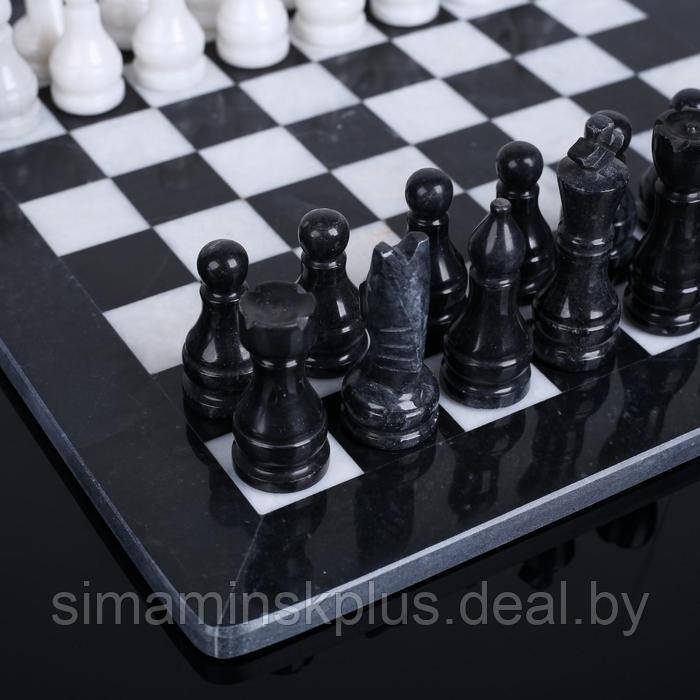 Шахматы «Элит»,темная доска 30х30 см, оникс - фото 7 - id-p199794408